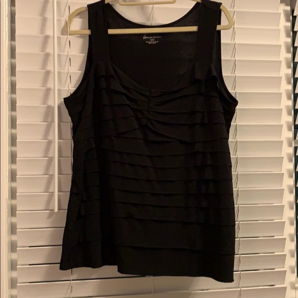 Lane Bryant 18/20 Black dressy layered tank